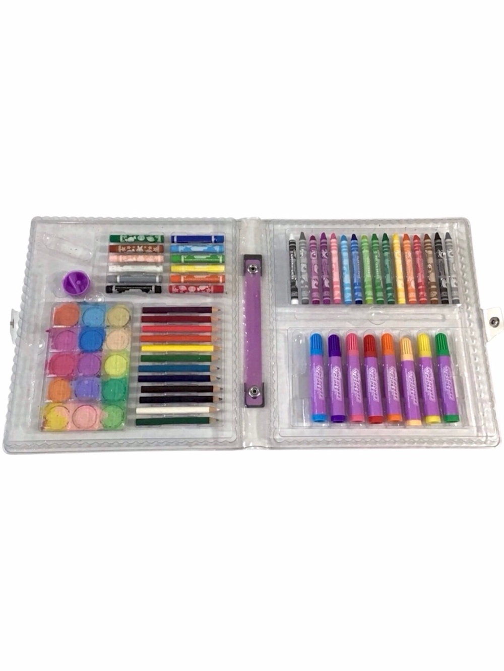 Y2K 2000 PowerPuff Girls Art Kit Crayons Markers Colored Pencils Rare Vintage